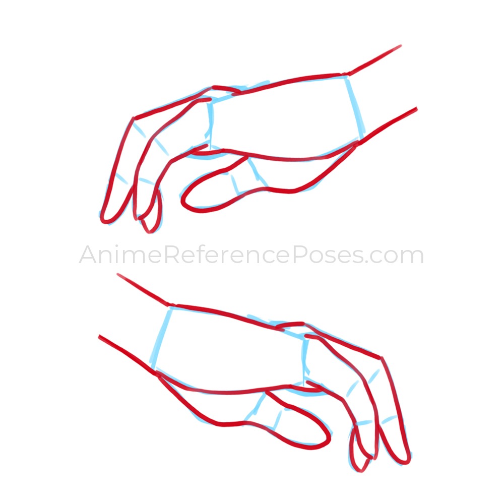 Anime Hand Poses - Free Drawing References